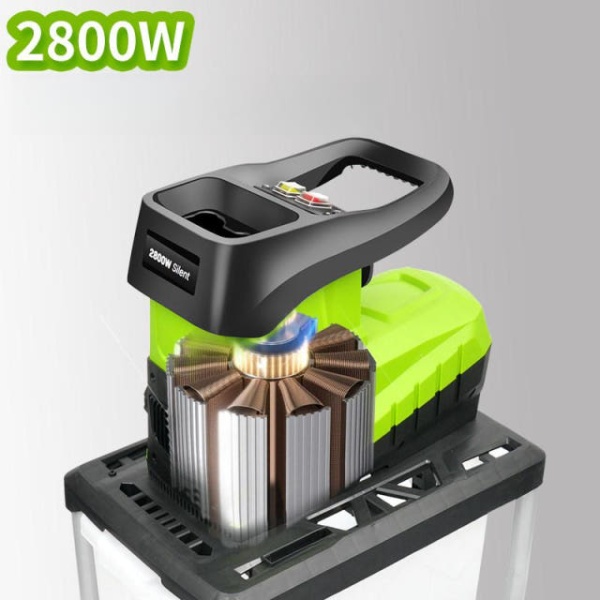 강력한 정원관리용 나무 고출력 슈레더 낙엽 수집봉투 건초 농업용 박스 2800W 가방 2400W - 상품 이미지