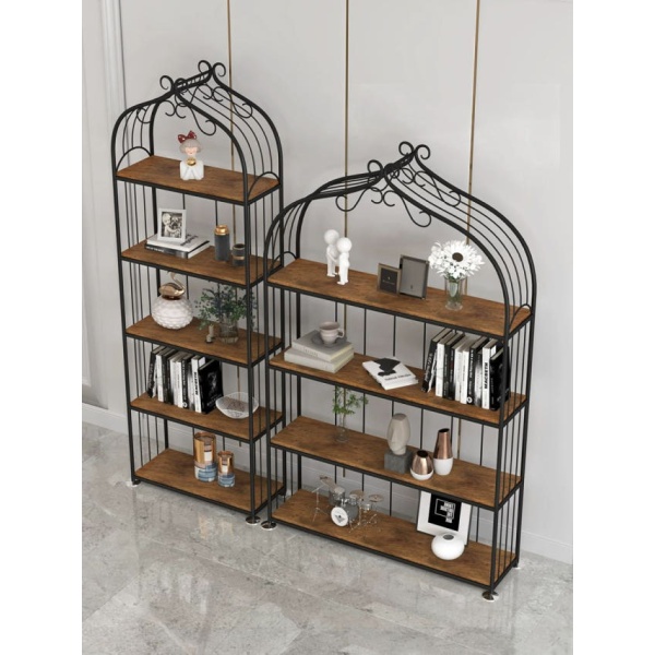 모던 철제 아치형 수납장 진열장 팬트리 장식장 책장 겸 수납 4칸 50 x 30x150 골드 4칸 50 x 30x150 골드 - 상세 이미지 5