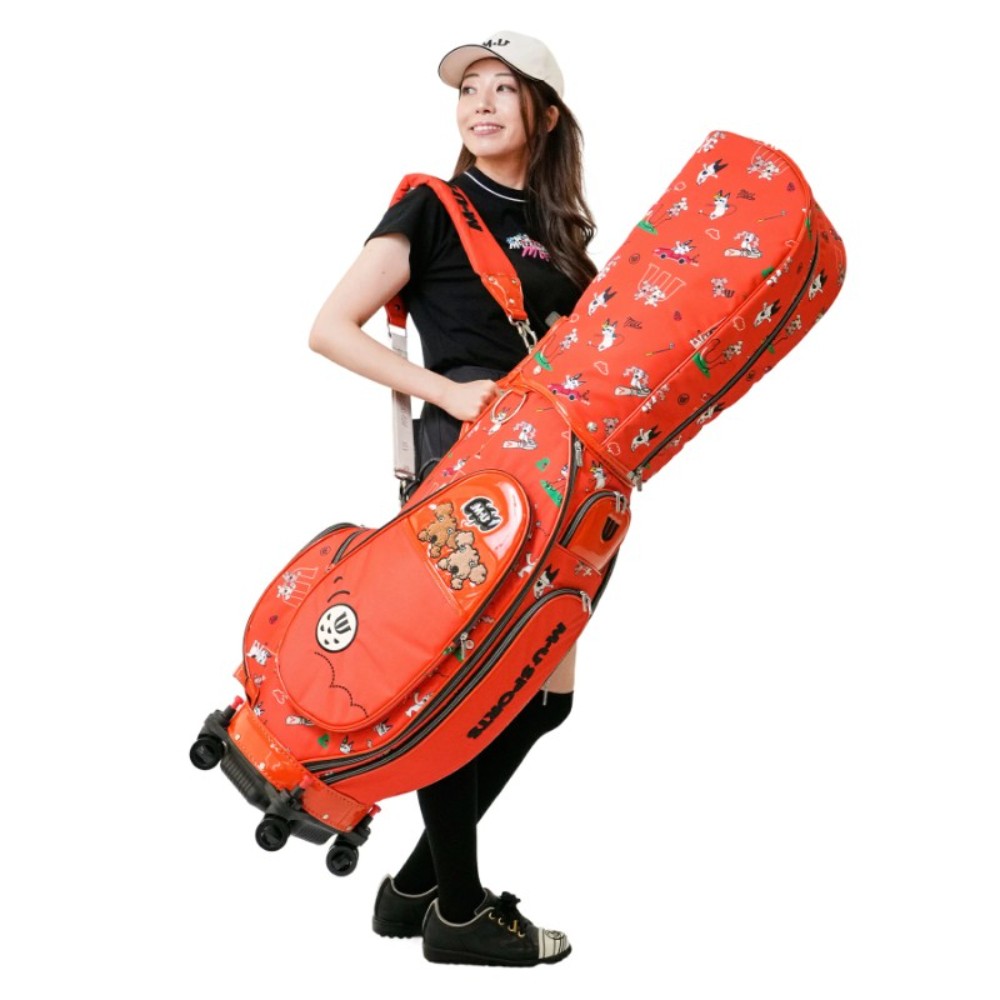 엠유스포츠 M.U SPORTS 여성 골프 캐디백 4륜 카트형 2025FW 703R6136 - 상품 이미지