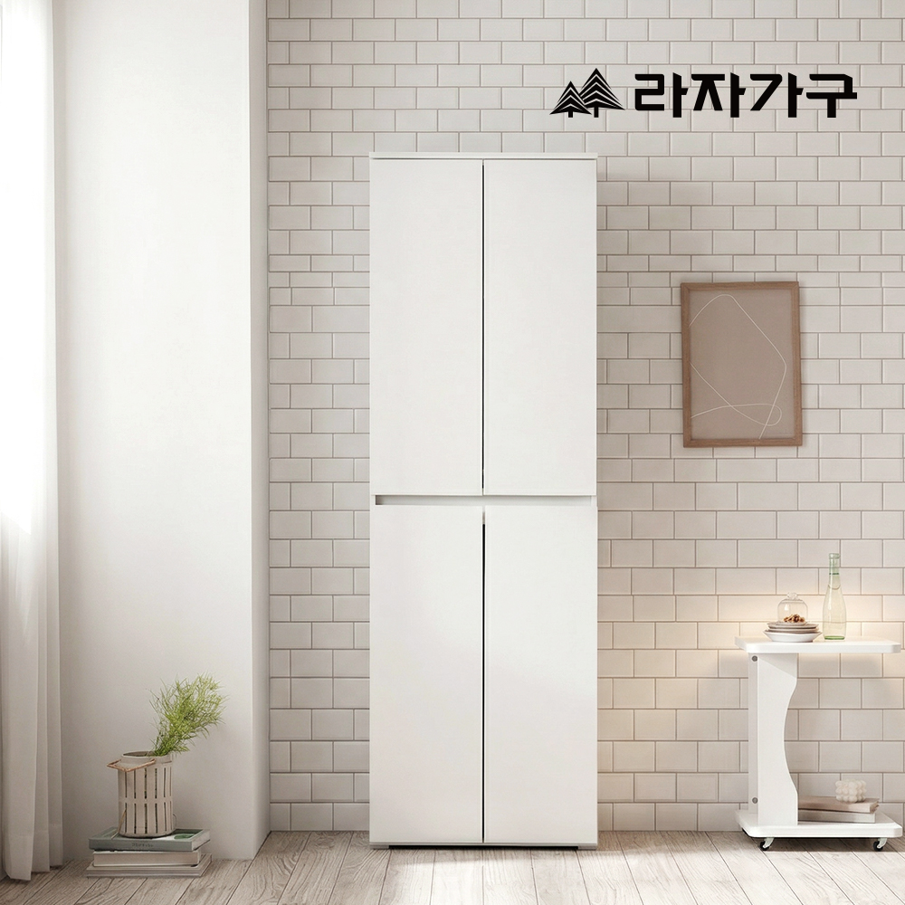 라자가구 리에트 E0 키큰 주방수납장 다용도 그릇장 선반 수납장 600