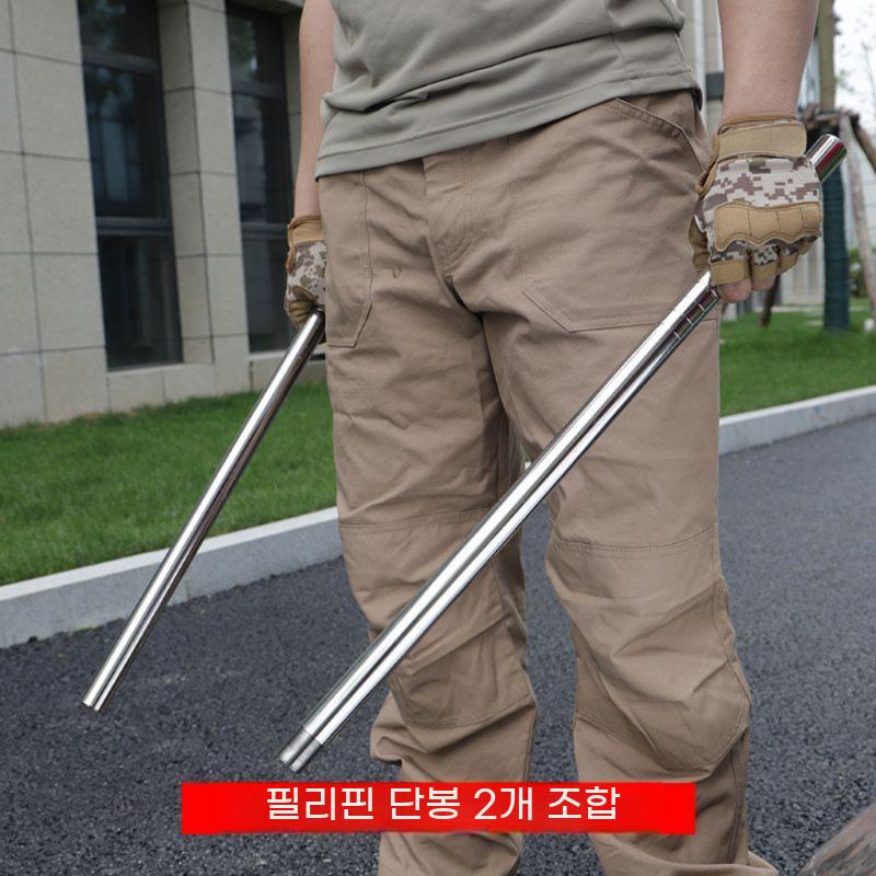 봉술 쿵후 쿵푸 후프 스틱 소림 파이프 곤봉 쇠 장봉 무술 연습 - 상세 이미지 4