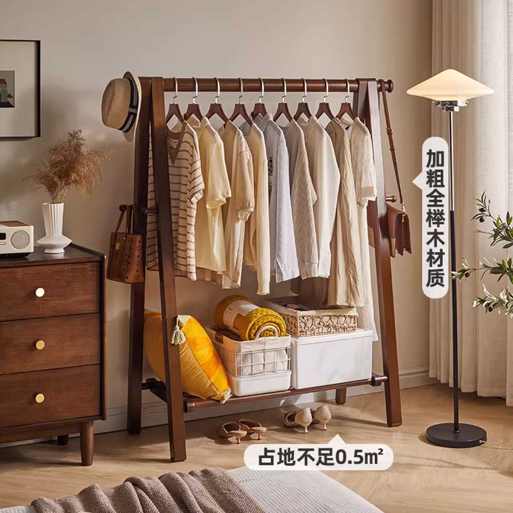 옷 코트 행거 바닥 설치형 침실 드레스룸 코트 걸이대 100cm - 상세 이미지 3
