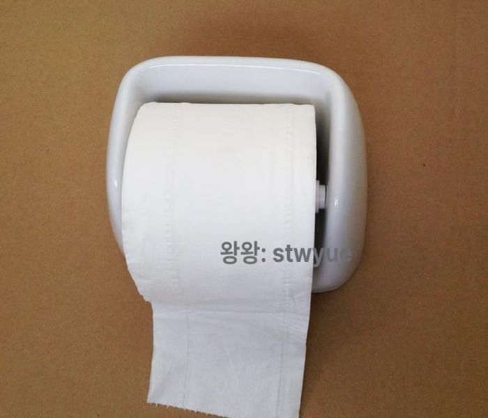 도자기 휴지걸이 화장실 Z G013 타공 세라믹 페이퍼 코어 샤프트 확장 가능 15.5cm 10cm - 상세 이미지 3