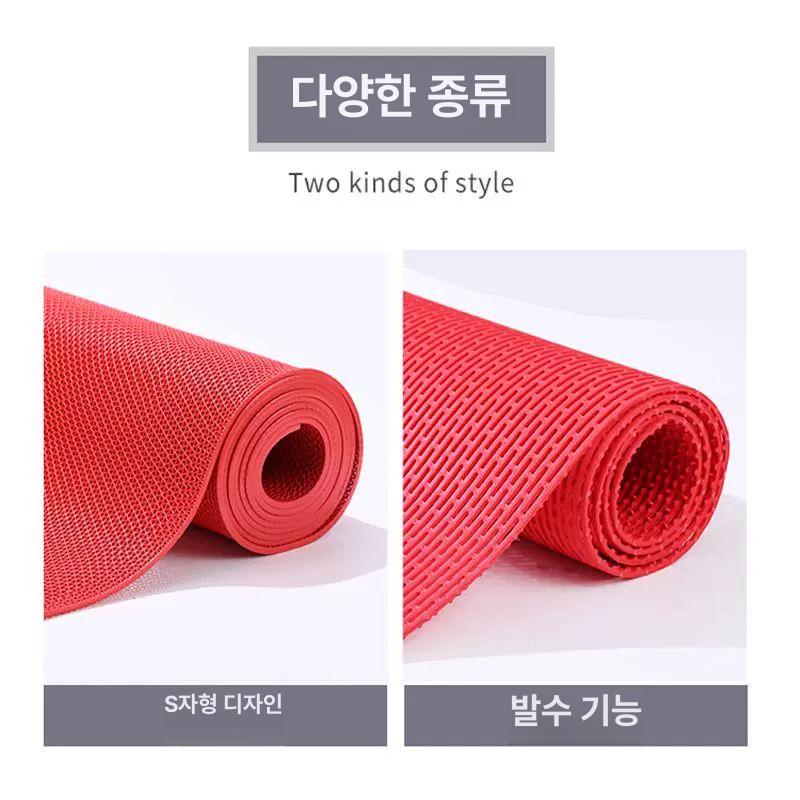 논슬립 벌집 매트 공장 로비 물빠짐 패드 고무깔판 목욕 워터파크 그린 발판 - 상세 이미지 4