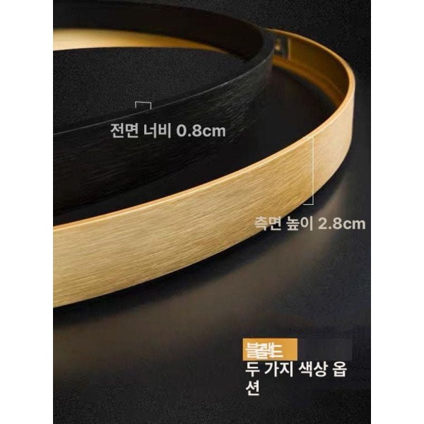프리미엄 원형 골드 캔버스 유화 액자틀 30cm 헤어라인 플렉시유리 사진 집들이선물 헤어라인 골드 30cm - 상세 이미지 3