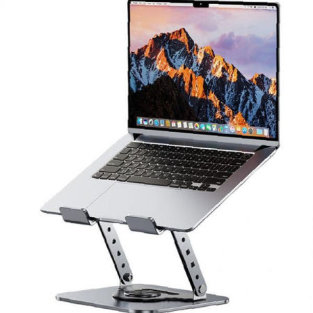 360도회전 알루미늄 노트북스탠드 높이조절 맥북받침대 쿨링 재택근무용
