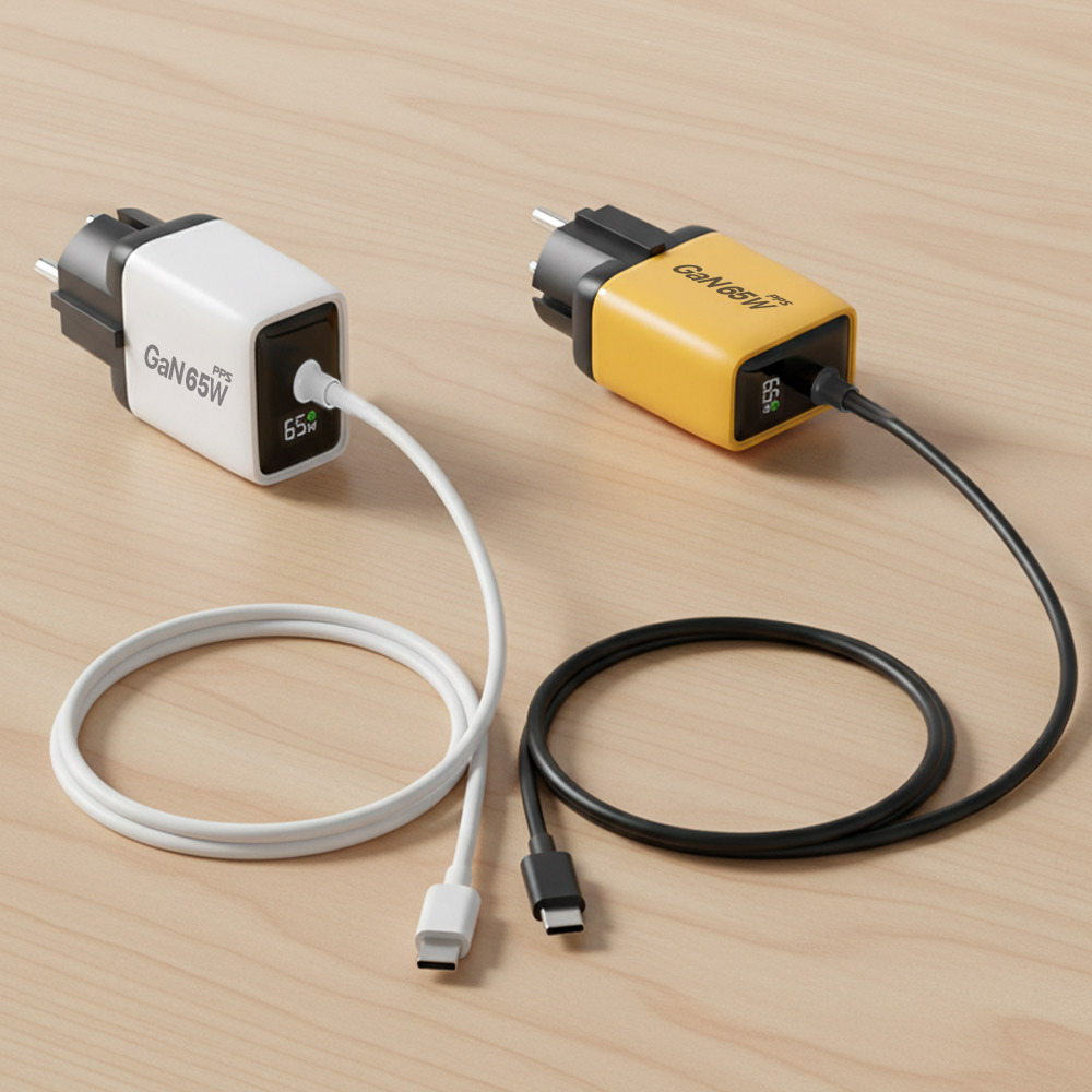 UM2 C타입 2M 케이블 일체형 GAN 65W 초고속 충전기 CABLE-PD65W-LED - 상세 이미지 5