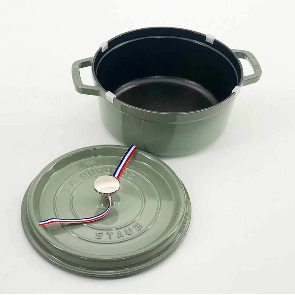 스타우브 STAUB 원형 꼬꼬떼 24cm 유칼립투스 110924121-B 프랑스 B품 - 상세 이미지 4