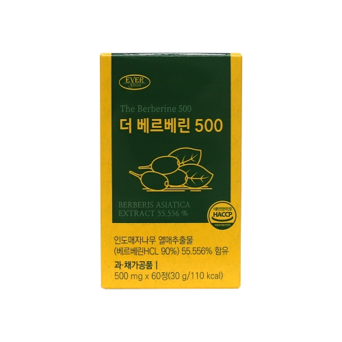 에버그린 더 베르베린 HCL 500 인도산 매자나무 열매추출물 60정 1개월분 - 상세 이미지 2
