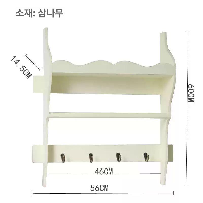 빈티지 유럽 접시랙 디쉬 그린 선반장 벽 선반 거치대 인테리어 - 상세 이미지 5
