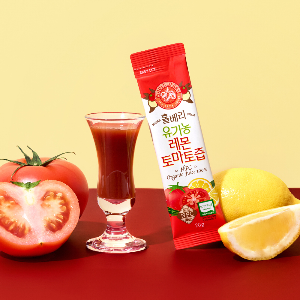 홀베리 유기농 레몬토마토즙 280g 14포, 2개 제품 이미지