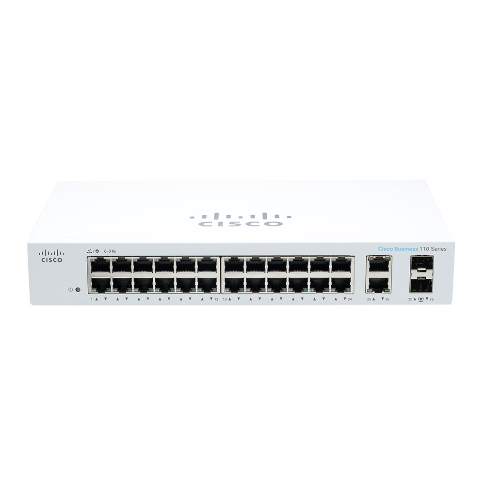 시스코 CISCO CBS110-24T-EU 24포트 기가비트 스위치 2SFP 콤보 이미지 2