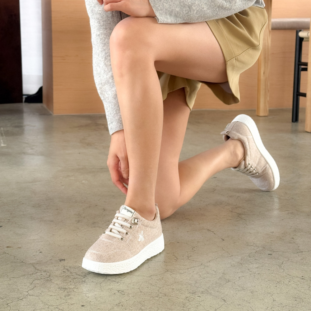 가벼운 여성 스니커즈 4cm 발편한 데일리 운동화 이미지 8