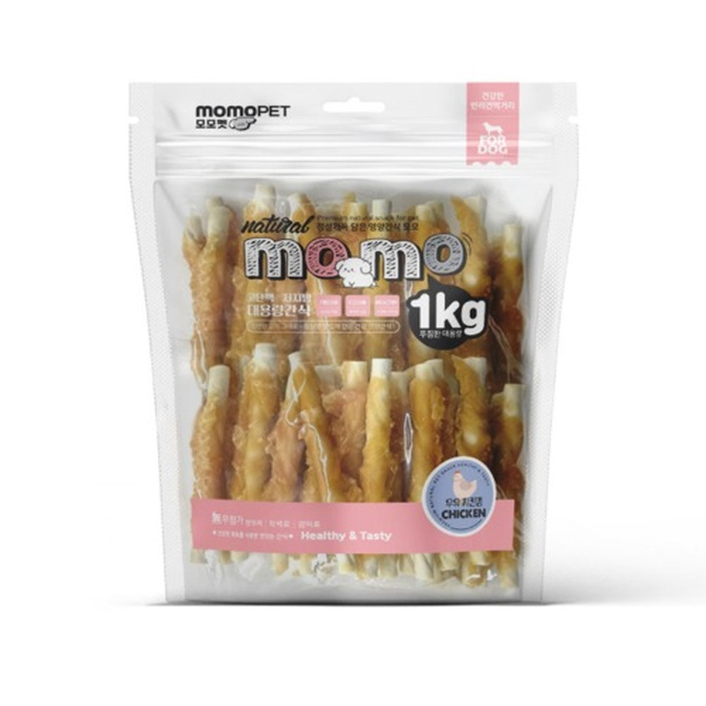 모모 강아지껌 사사미 우유 치킨껌 1kg - 상품 이미지