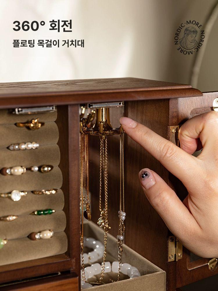 엔틱 악세서리 보관함 수납함 서랍장 진열대 정리함 보석함 - 상세 이미지 3