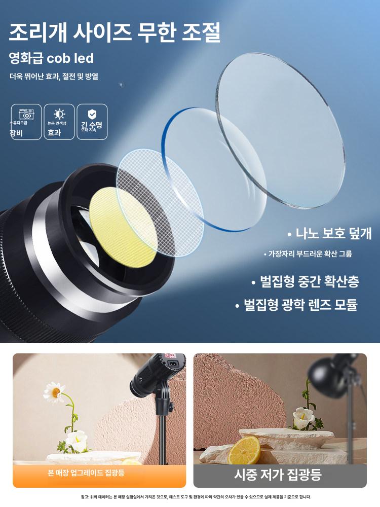 촬영용 스포트라이트 led조명 조명판 백라이트 쇼핑몰 방송 사진관 소형 플래시 - 상세 이미지 5