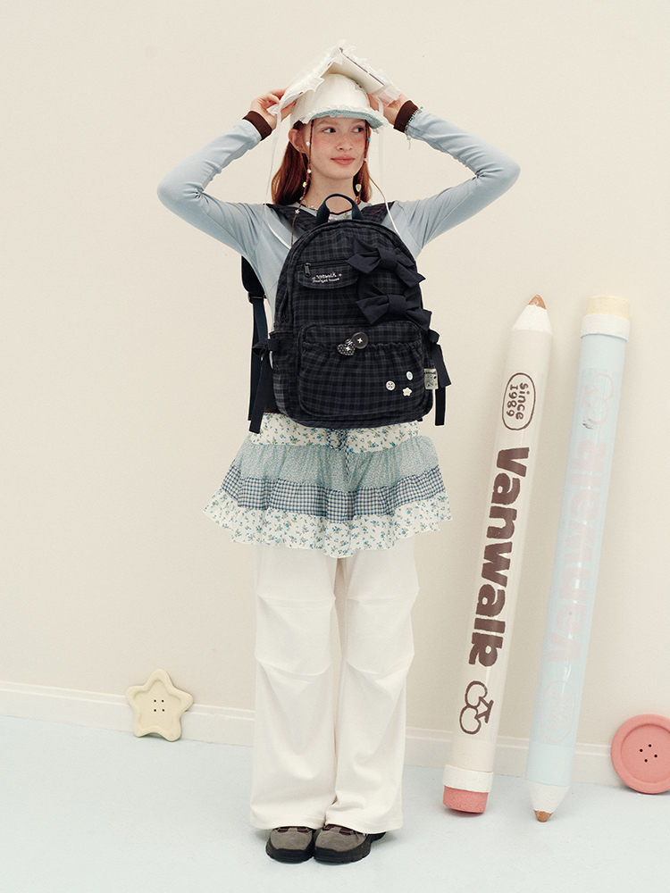 반워크 위시 백팩 여성 미니 디자이너 대학생 가방 데일리 핸드백 - 상세 이미지 3
