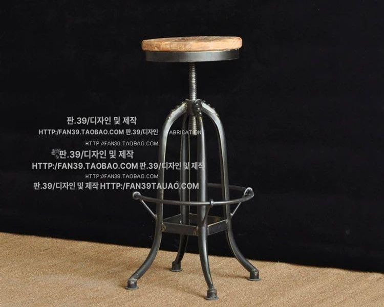 홈바의자 빈티지 체어 회전 바 카페 스툴 높은 식탁의자 바체어 - 상세 이미지 2