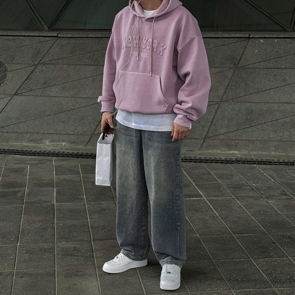 통청바지 벌룬데님 남자와이드청바지 이미지 8