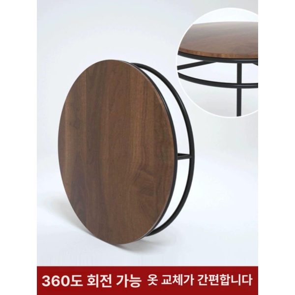 모던 철제 회전 옷걸이대 공식 표준 구성 블랙 60 x 135cm 원형 진열대 조립식 옷가게 블랙 60 x 135cm 회전형 공식 표준 구성 - 상세 이미지 2