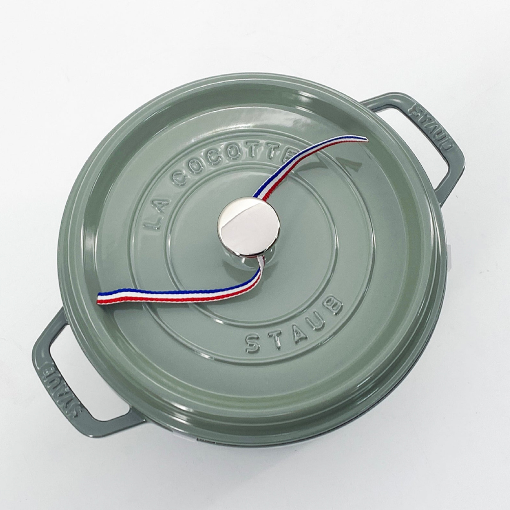 스타우브 STAUB 원형 꼬꼬떼 24cm 유칼립투스 110924121-B 프랑스 B품 - 상세 이미지 3