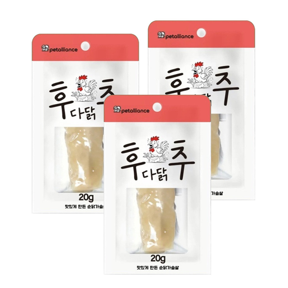 펫얼라이언스 고양이간식 후다닭추 닭가슴살 100P - 상품 이미지