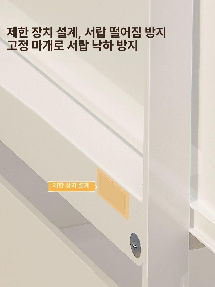 싱크대위 수납장 커피머신 우아한 홈카페꾸미기 1단 조립 서랍 도어형 캡슐 - 상세 이미지 5
