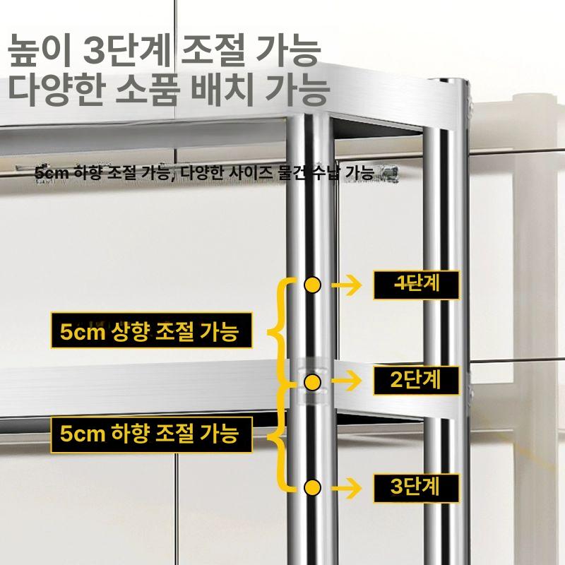 스텐 상부선반 작업대 스테인리스 선반 업소용 스테인레스 정리대 식당 조리대 - 상세 이미지 3