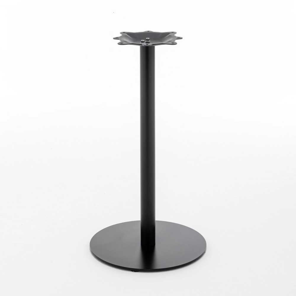 카페 테이블 원형 학교 서비스테이블 미니멀 매점 400x50mm 블랙 아이언 고정형 - 상품 이미지