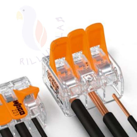 [해외]루랄라 독일 원터치 전선커넥터 2273-203 3개 전선연결