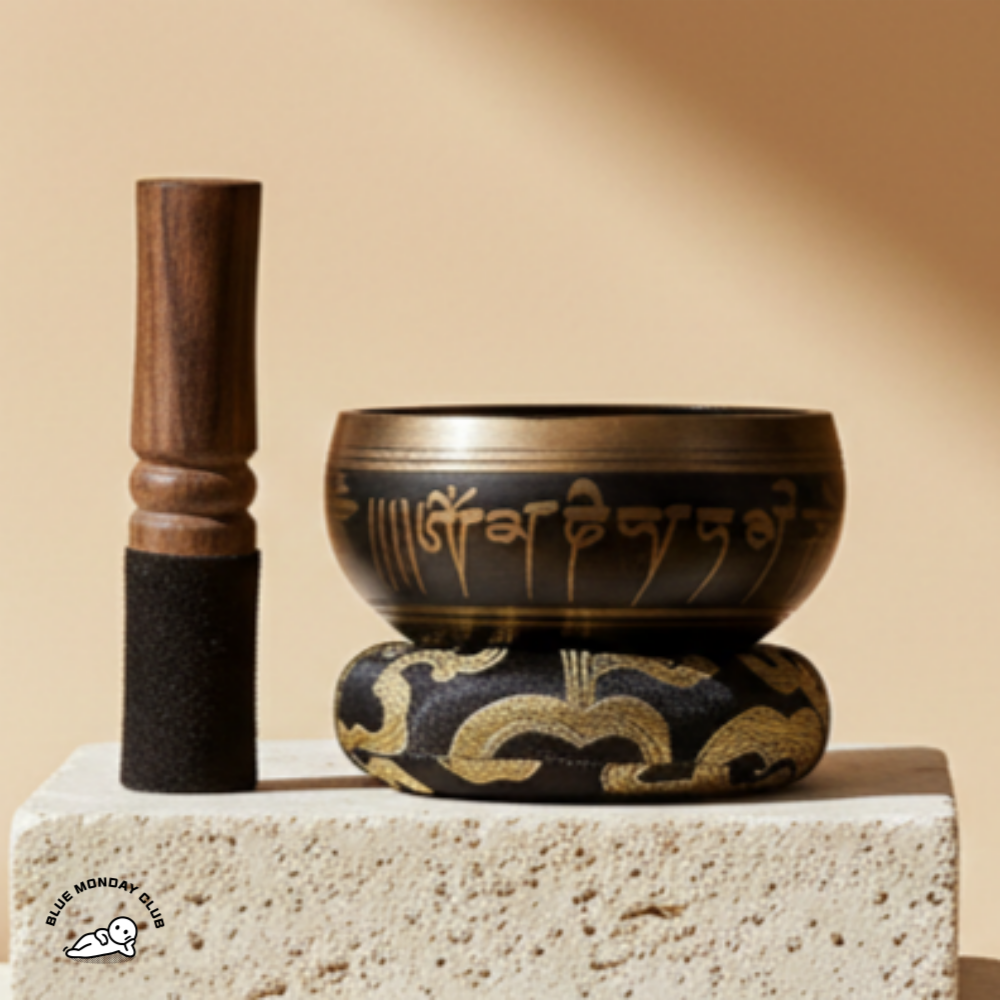 블루먼데이클럽 싱잉볼 블랙에디션 기프트세트 휴대용 명상종 요가종 9.5cm 상품 이미지