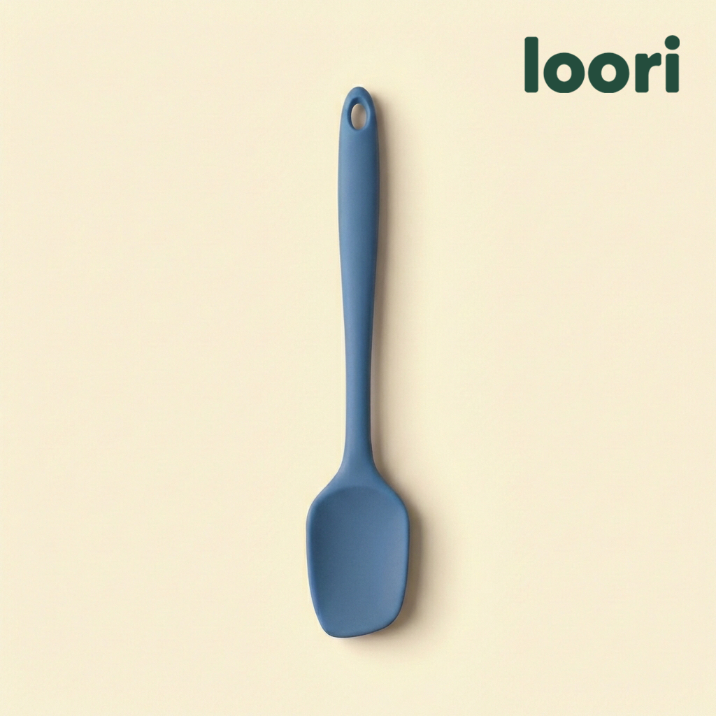 국산 실리콘 스파츌라 볶음 알뜰 주걱 L(대형), 블루 - 상품 이미지