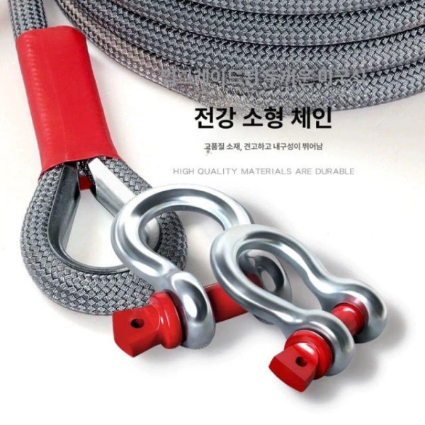 최강 견인 스트랩 슬링벨트 오프로드 캠핑카 고정 트레일러 4m 18t 스타일 강철 리플렉티브 가정용 3m 3t 리플렉티브 소형 미니카용 - 상세 이미지 2