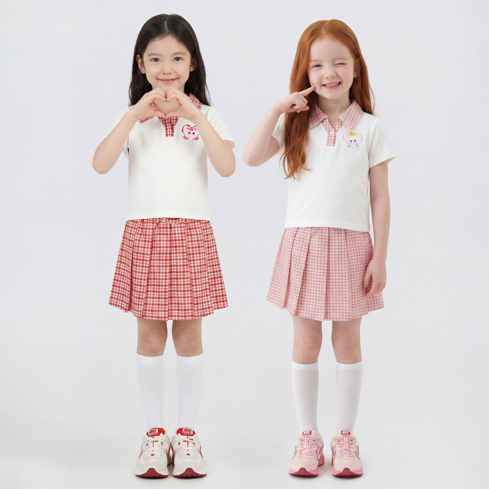 티니핑 상하복 여아 키즈 유아 티셔츠 스커트 세트 아동복 셋업 어린이집 등원룩 여름 옷 - 상세 이미지 2
