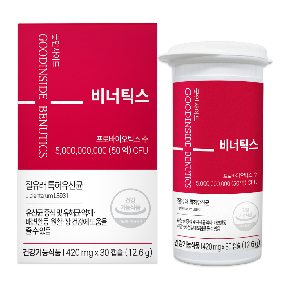 비너틱스 유산균 질유산균 프로바이오틱스 30캡슐, 1개 제품 이미지