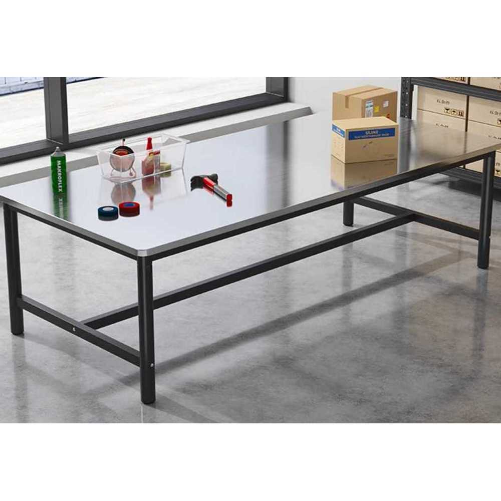 대형 작업 테이블 절단 스테인리스 용 작업대 포장 120x60x74cm - 상품 이미지