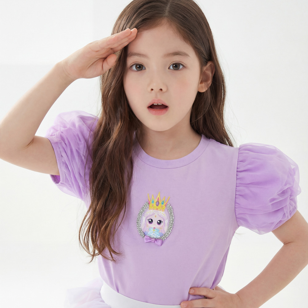 티니핑 여아 여름 5부 반팔티 유아 초등 아동 키즈티셔츠 다이아나핑 이미지 8