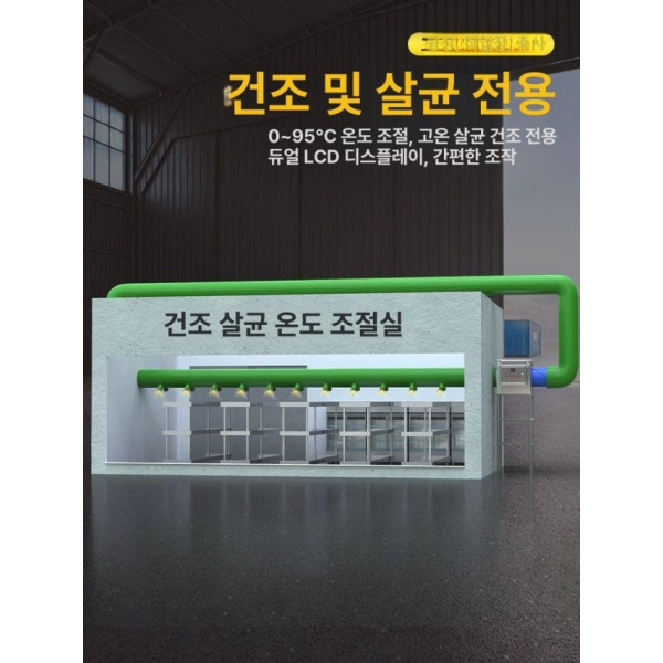 산업용 대형 열풍기 난방 공장 농작물 온실 5KW 히터 35KW 380V 클래식 5KW 380V 스테인리스스틸 1단계 - 상세 이미지 3