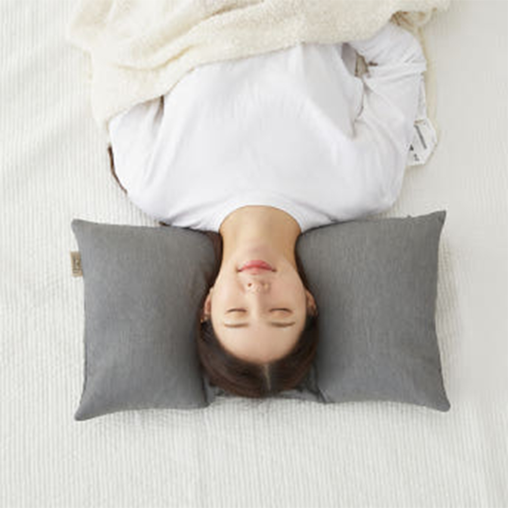 집앤콕 빨아쓰는 경추베개 목디스크 일자목 거북목  옆으로도 편한 베개 아이보리, Free