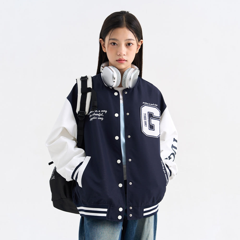 더데이걸 박시 야구 점퍼 TGJA26F01 가격 비교 더데이걸 공식스토어 더데이걸 박시 야구 점퍼 TGJA26F01