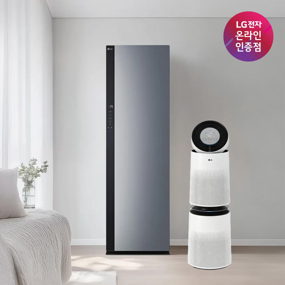 LG 스타일러 + LG 퓨리케어 AI 360 공기청정기 (SC5GMR52S + AS285DWWC)
