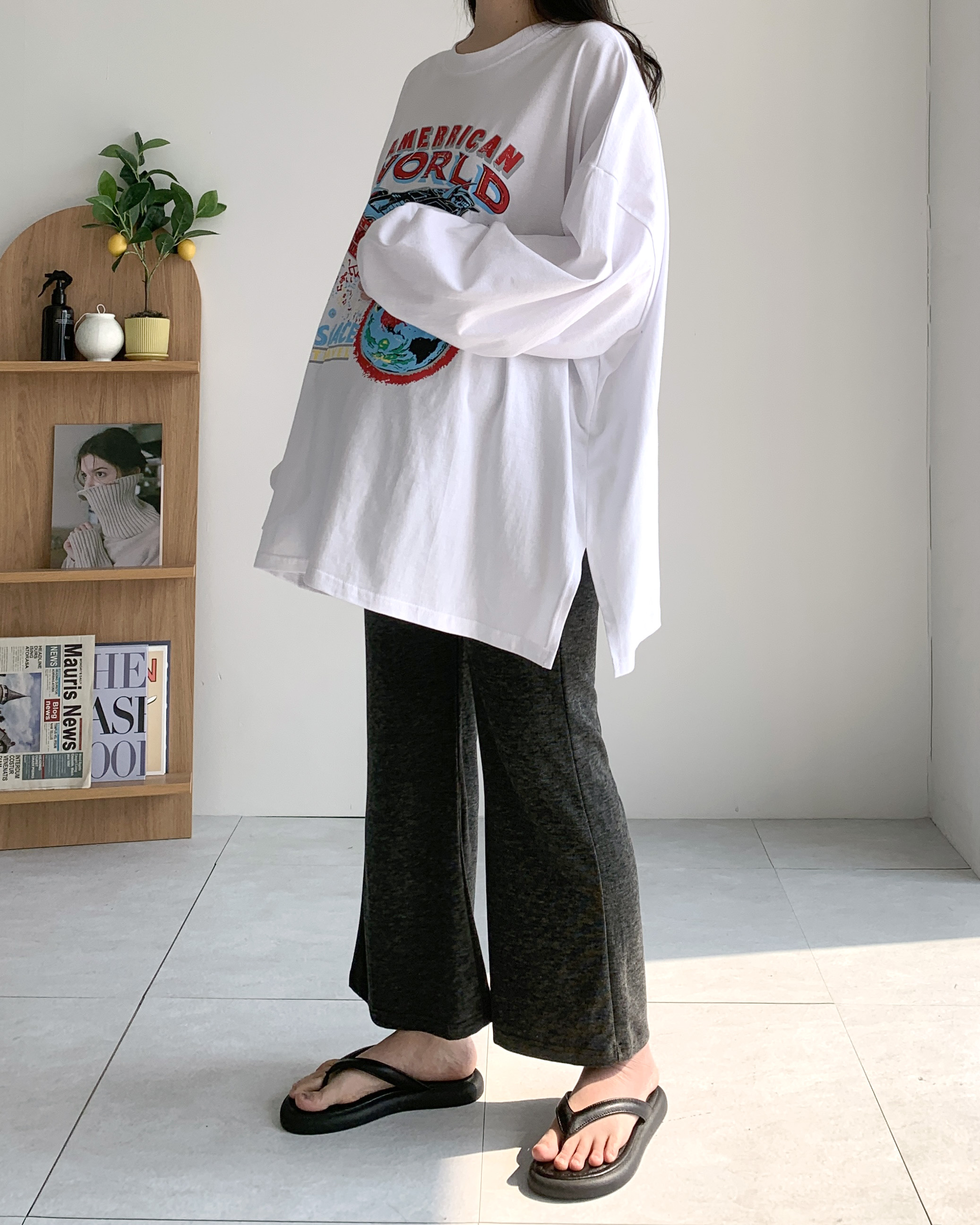 쫀쫀 나팔 임산부바지 만삭 조리원바지 이미지 7
