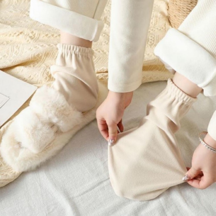 지니몰 수족냉증 양말 2켤레 수면 덧신 요가 명상 실내용 - 상품 이미지