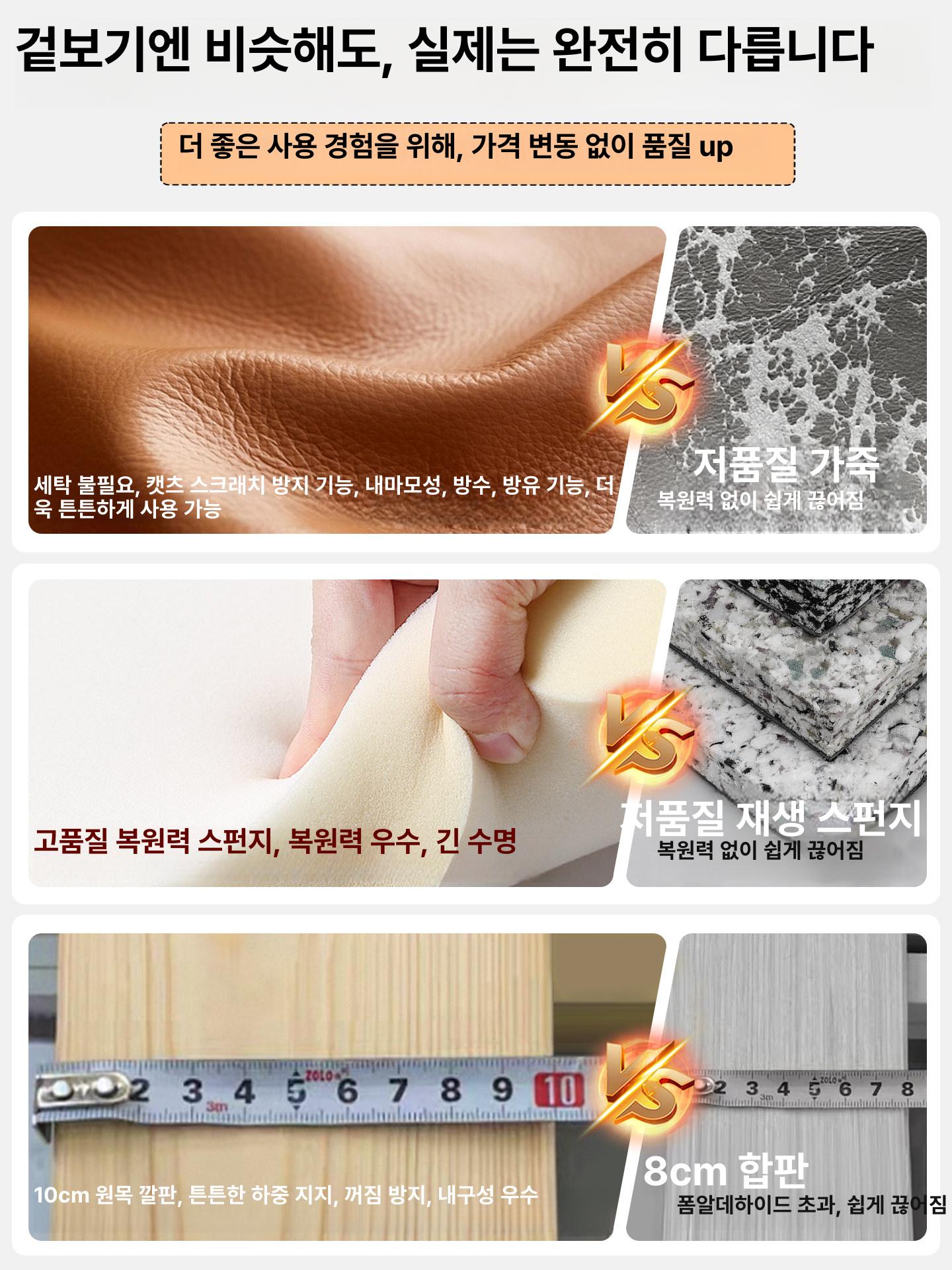 접이식 소파침대 형 놀이 일인 수납 코너소파 매트리스 싱글 원룸 베드 컵홀더 가죽 - 상세 이미지 3