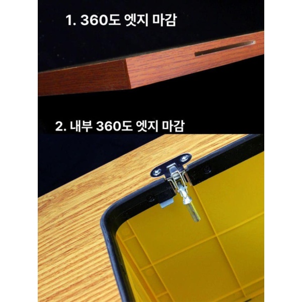 고성능 재봉틀 작업대 버킷 탁상 책상 테이블 미싱 공업용 다이 프리미엄 옐로우 수납함 - 상세 이미지 3