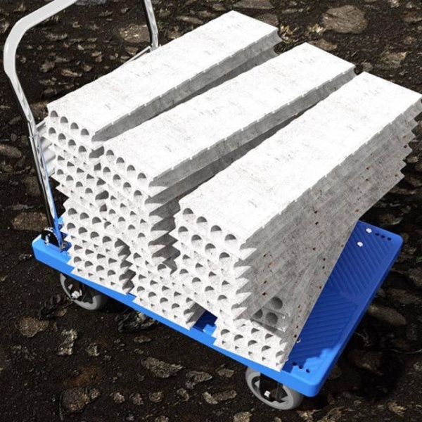 프리미엄 튼튼한 카트 계단 휴대용 접이식 구르마 경량 블루 저소음 90 x 60 400kg 저소음 내마모 28 x 18 25kg - 상세 이미지 4
