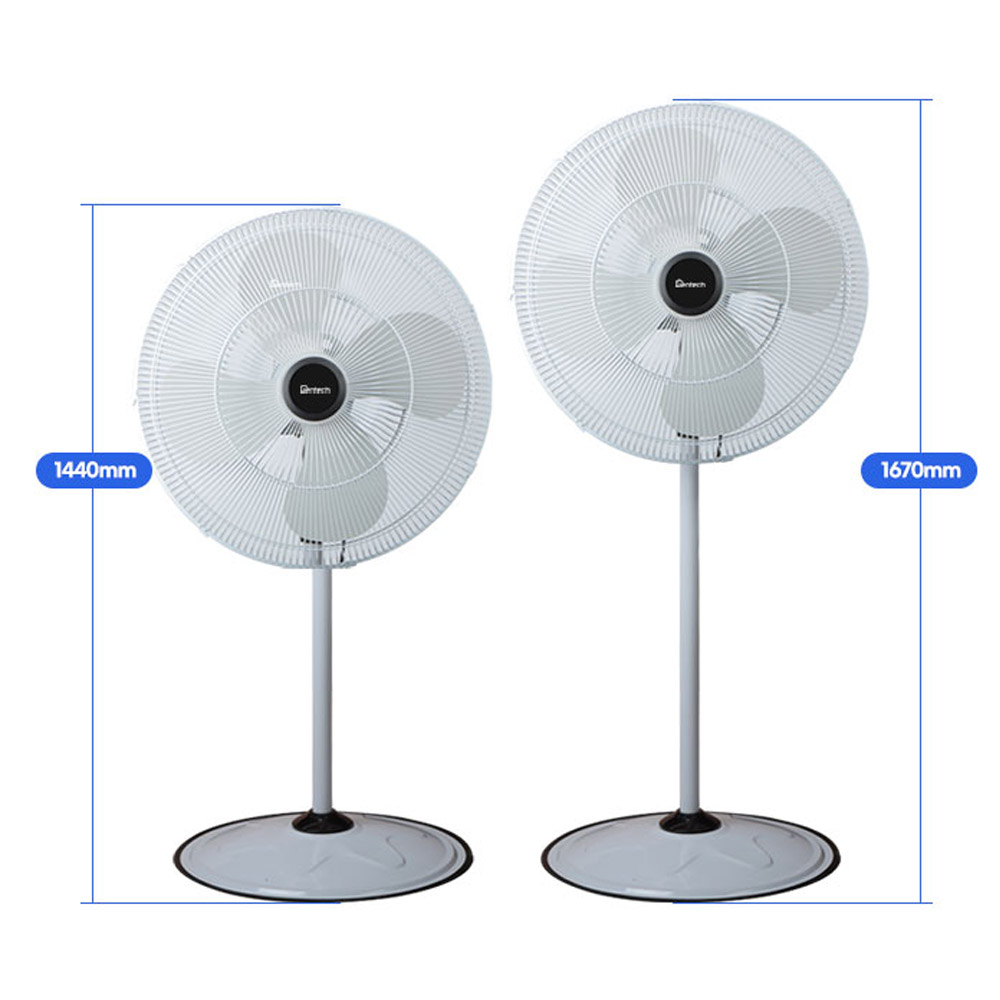 젠텍 대형선풍기 30인치 76cm 공업 산업 업소용 메탈 키높이 선풍기 4엽 자동좌우회전 - 상세 이미지 2