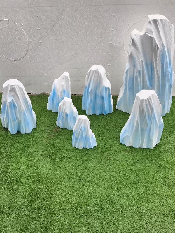 빙하 모형 빙산 야외 소품 얼음 인테리어 장식품 미니어처 인조바위 - 상세 이미지 3