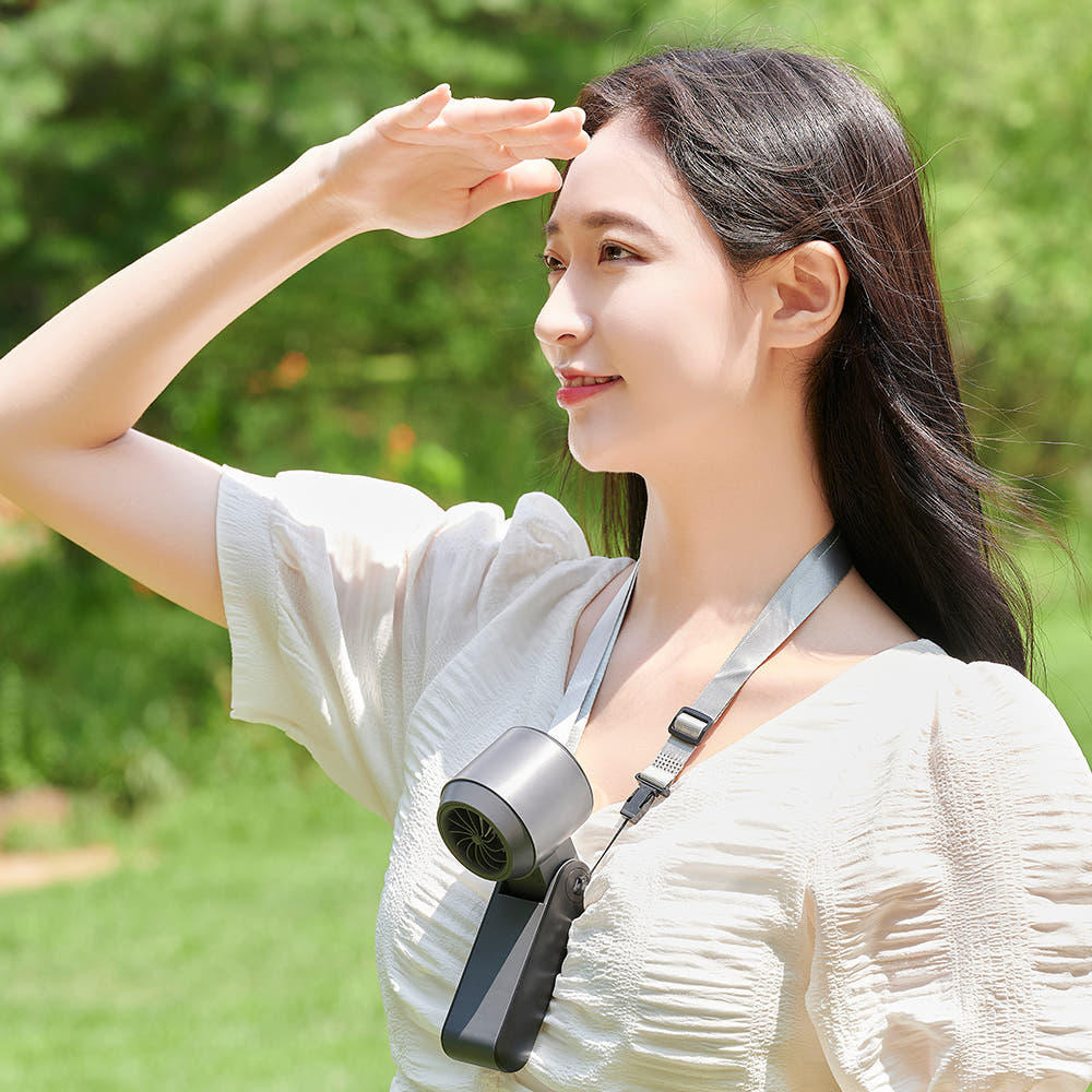 포켓트립 손풍기 휴대용 BLDC 냉각 쿨링 넥밴드 손 선풍기 - 상세 이미지 5