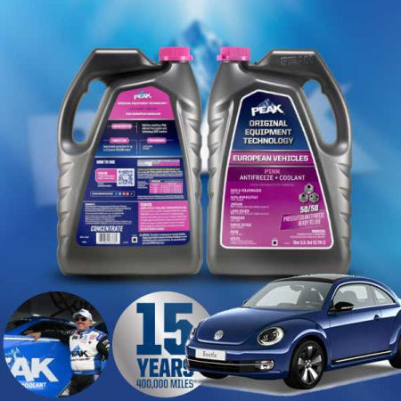 프라임오토 폭스바겐 뉴비틀 1.8TSI 피크 유러피안 핑크 부동액 프리믹스 3.8L